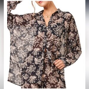 L Space Catalia Cover Up Top
